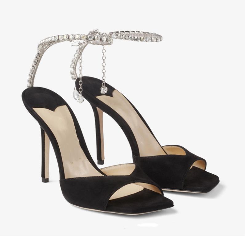 Square-Toe Stiletto Sandals, picture 2 of 10