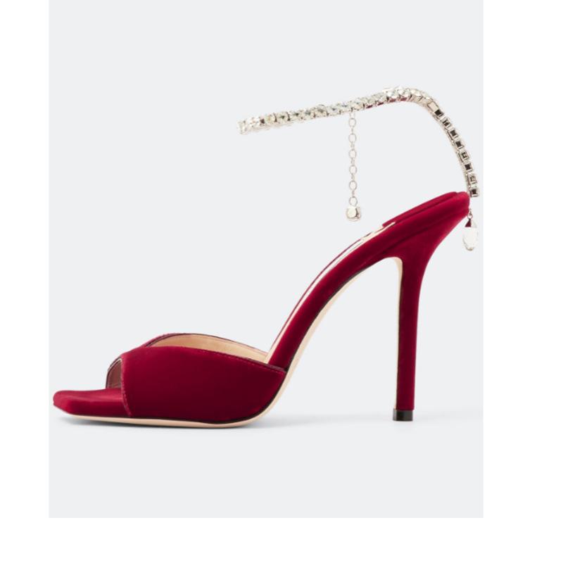 Square-Toe Stiletto Sandals, picture 6 of 10
