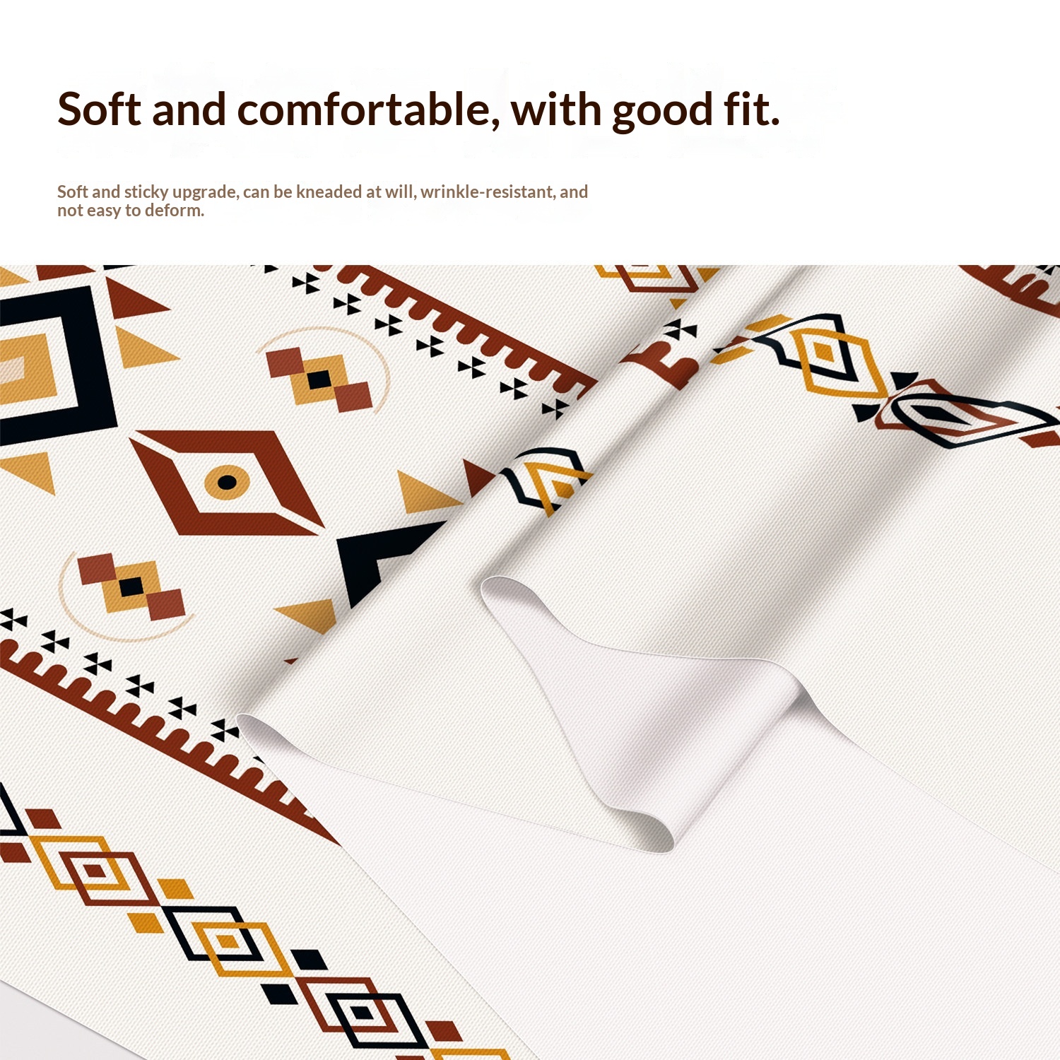 No-wash, Waterproof, Oil-resistant, Ethnic-style Fabric Tablecloth — foto 3