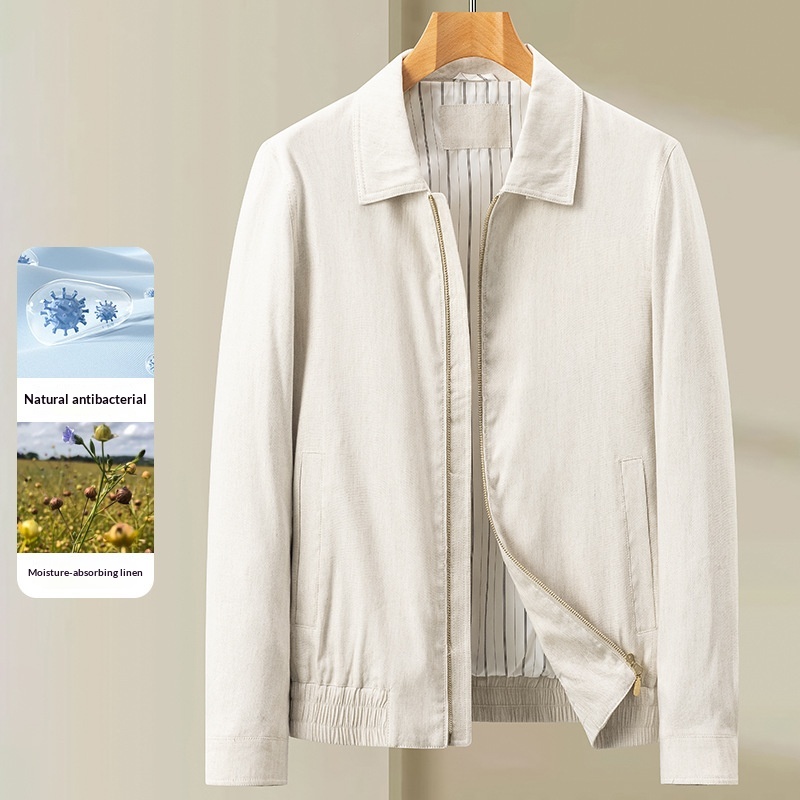 Linen Lapel Jacket, picture 4 of 7