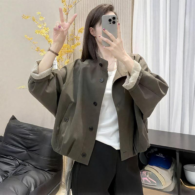 Loose-fit Figure-flattering Stylish Versatile Casual Jacket Top