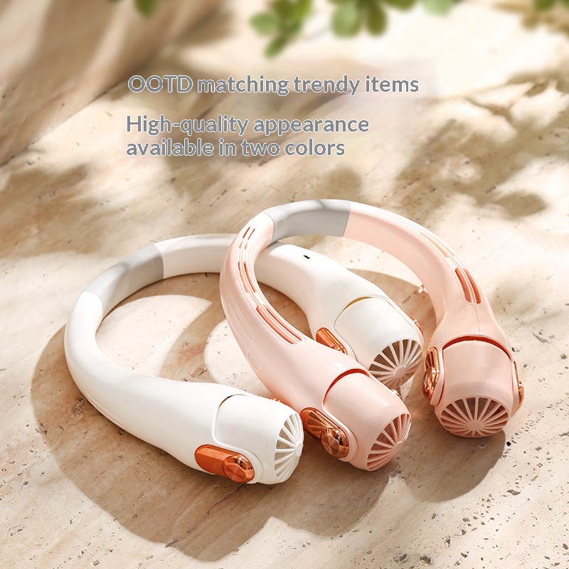 Silicone Neck Fan Mini Portable USB-powered
