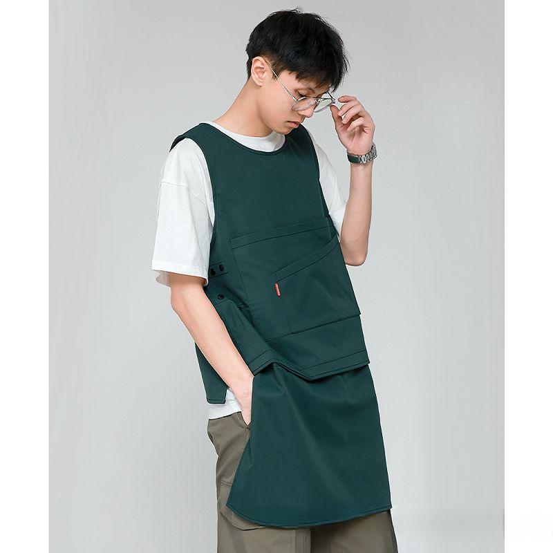 Coffee Shop Milk Tea Shop Hair Overclothes Vest — foto 3