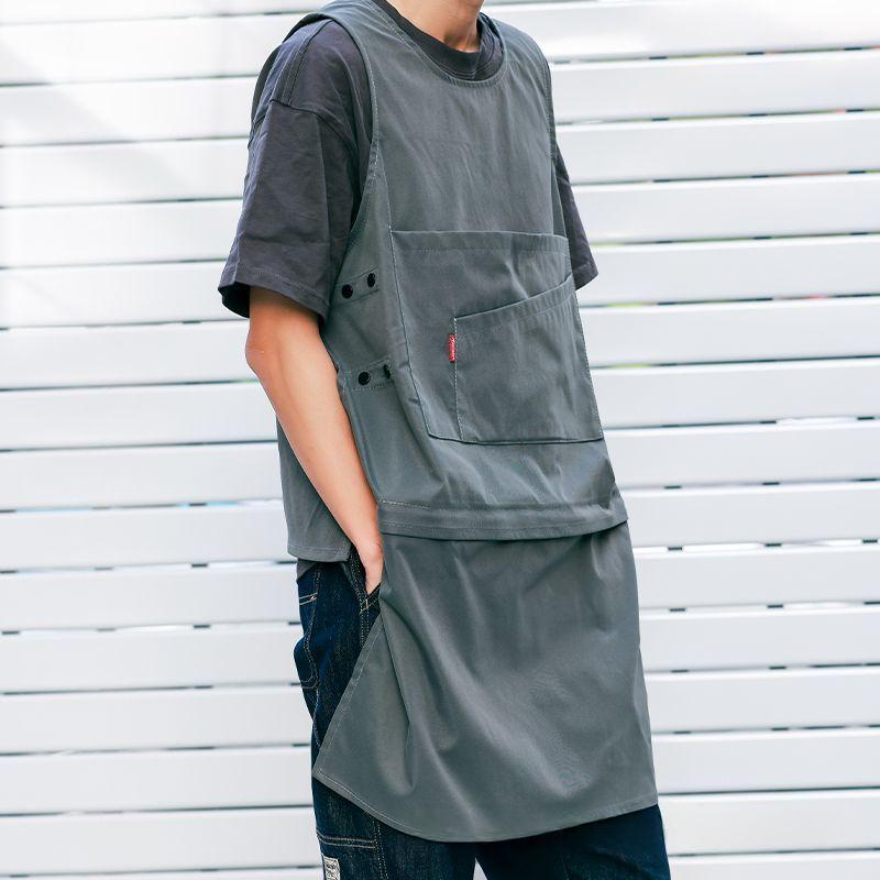 Coffee Shop Milk Tea Shop Hair Overclothes Vest