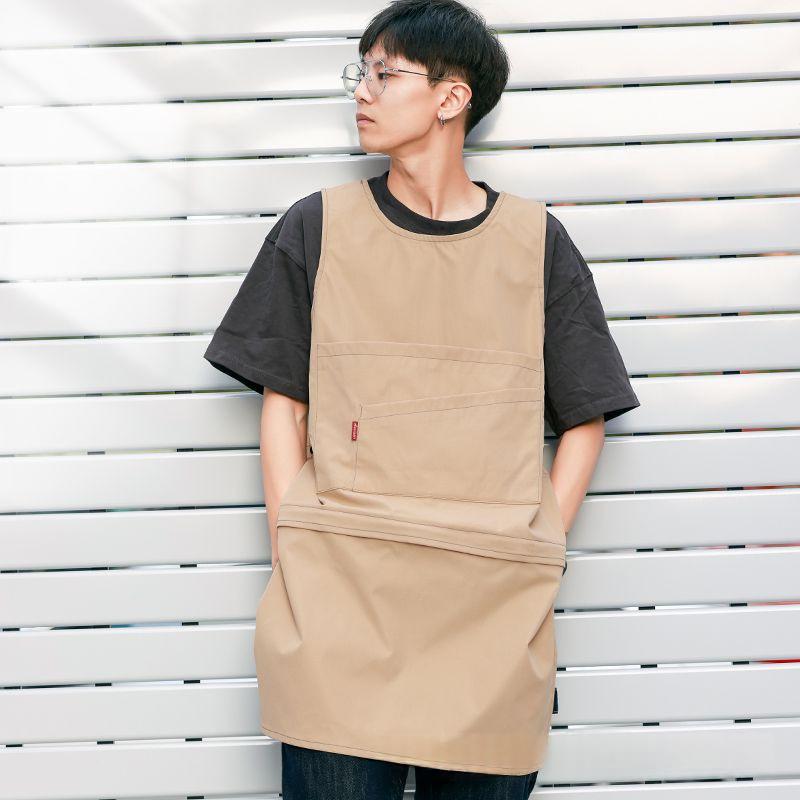 Coffee Shop Milk Tea Shop Hair Overclothes Vest — foto 2