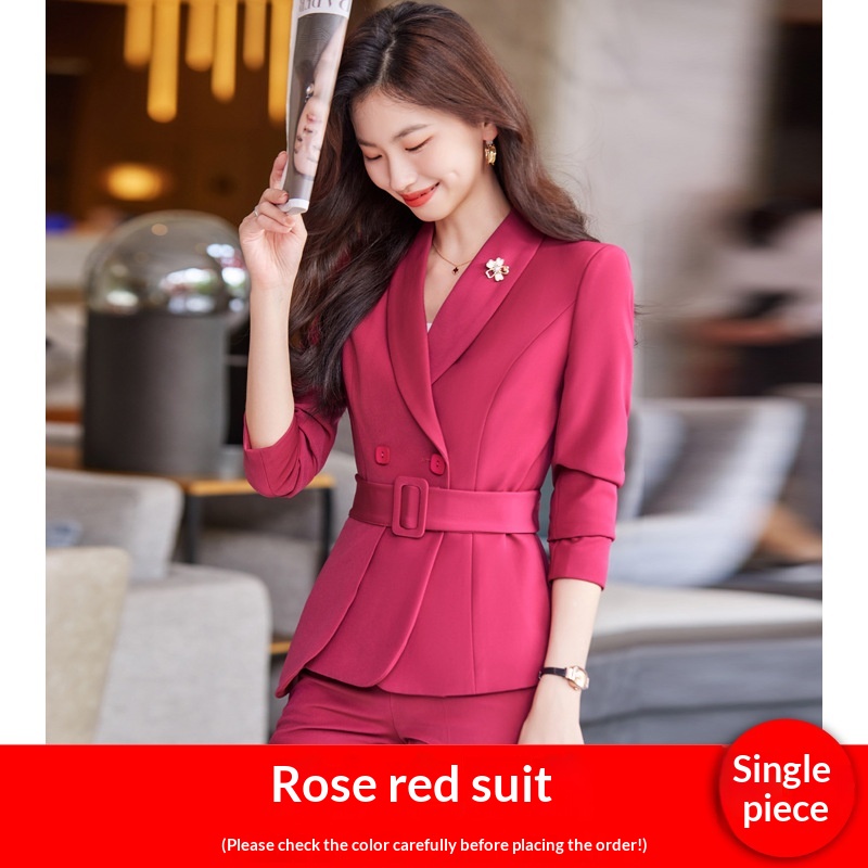 Womens Two-piece Set Long-sleeve Jacket And Pants 5
