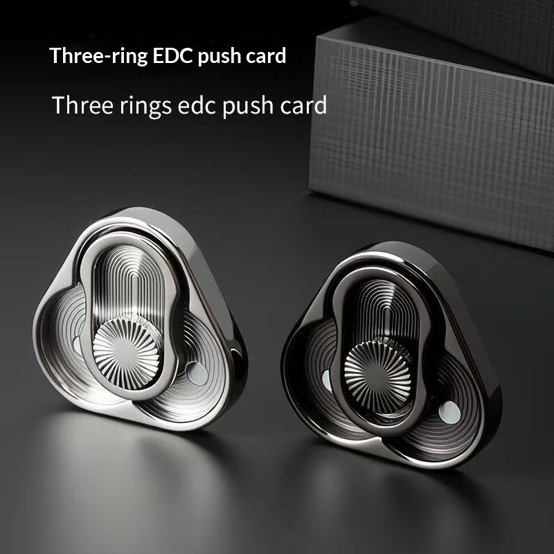 Triangular Rotating Card-pushing Stress-relief Hand Toy 6