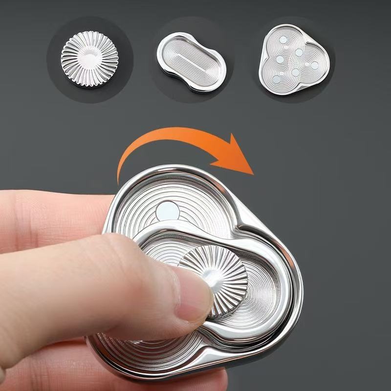 Triangular Rotating Card-pushing Stress-relief Hand Toy 4