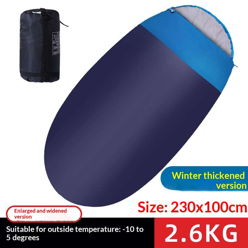 Outdoor AutumnWinter Thickened Cotton Sleeping Bag 3
