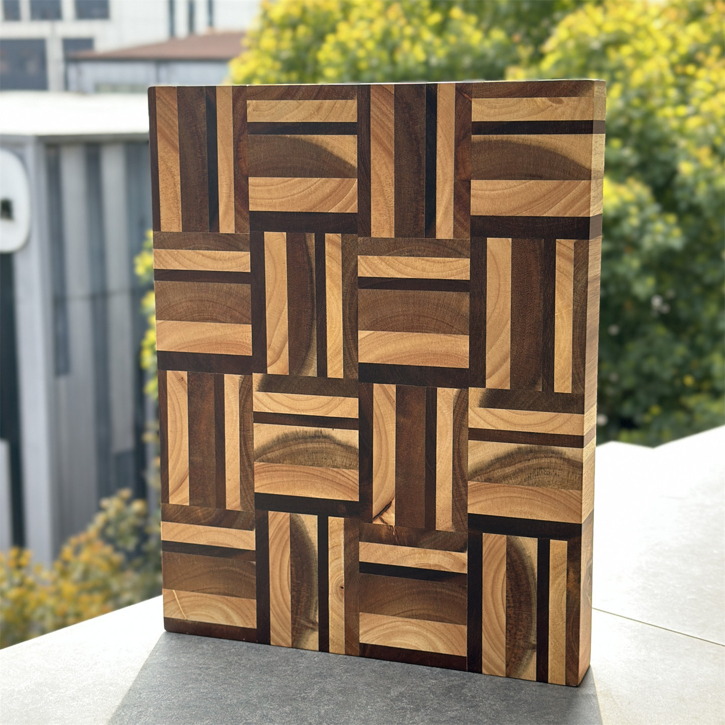 4CM Thick Solid Wood Checkerboard Cutting Board