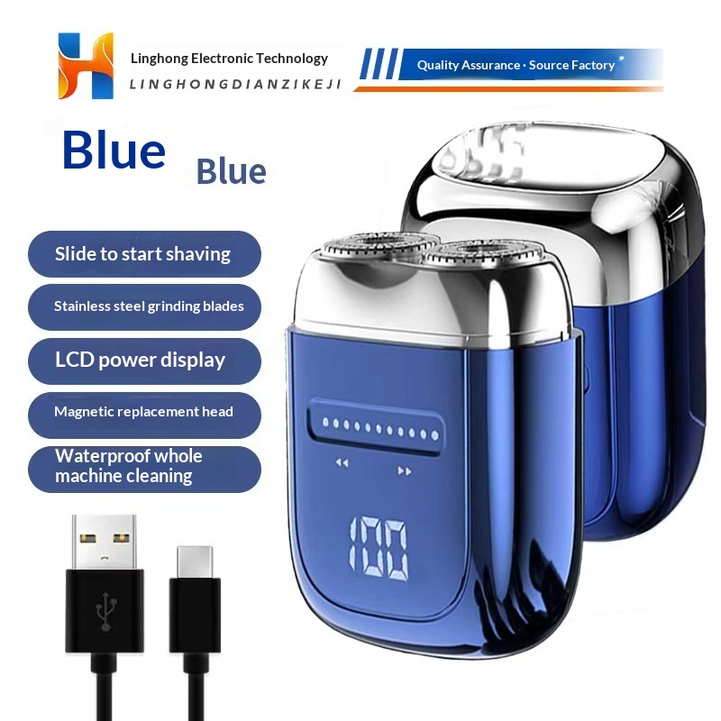 LED Digital Display Washable Fast-charging Portable Mini Electric Shaver — foto 5
