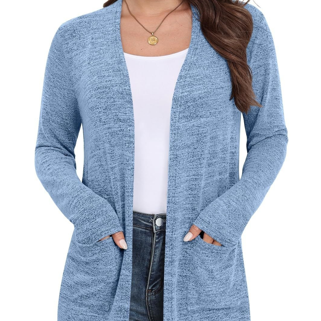 Womens Lightweight Long-sleeve Casual Top