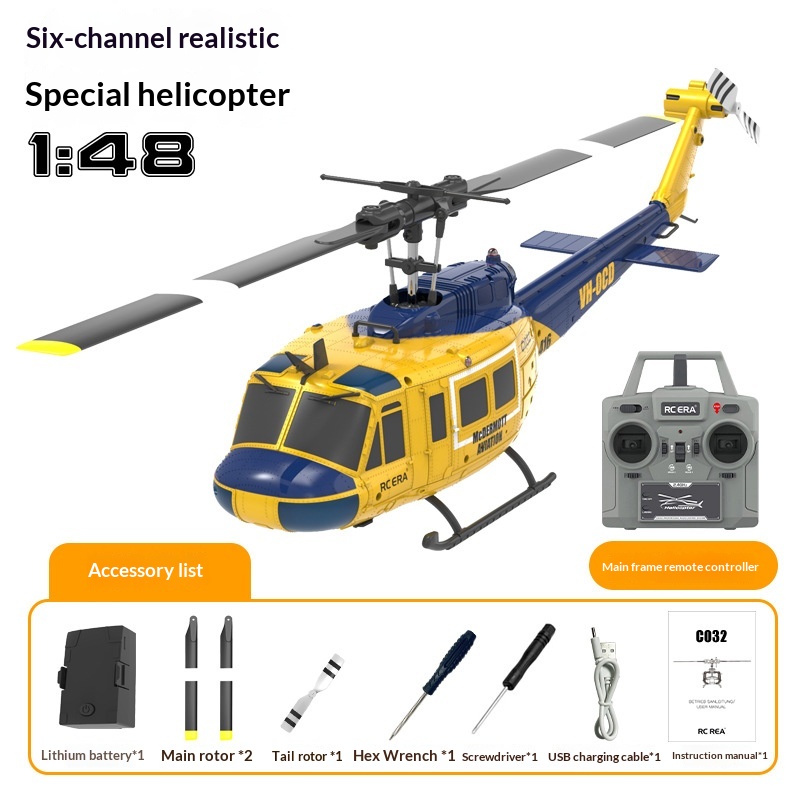 Six-channel Remote-controlled Stunt Helicopter Toy 7
