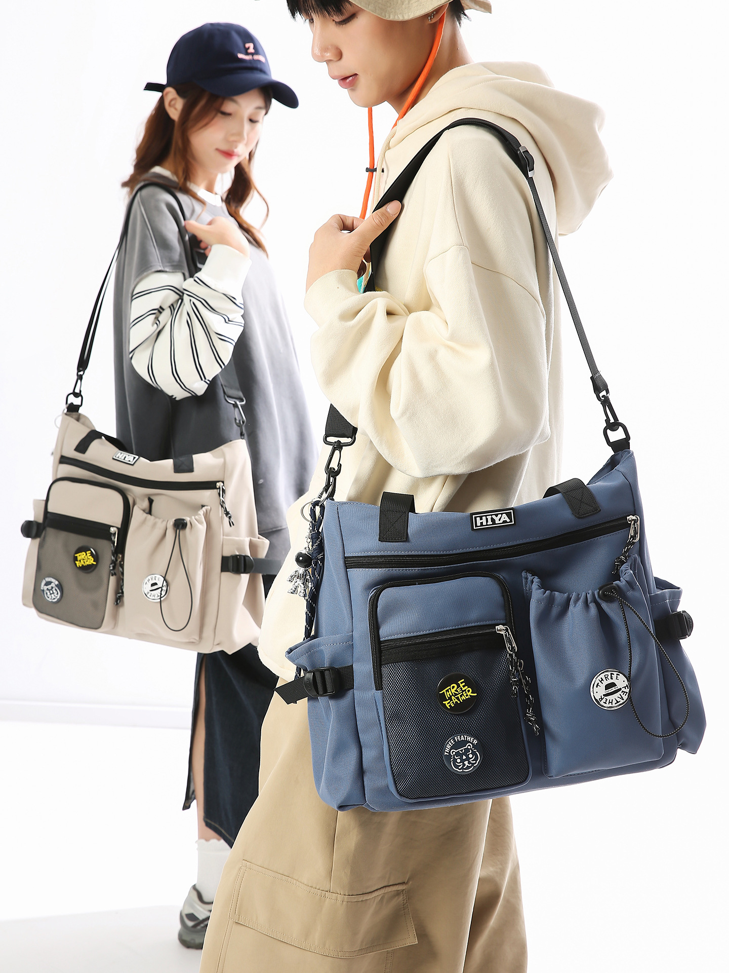 Large-Capacity Casual Messenger Bag For Teenage Students 10