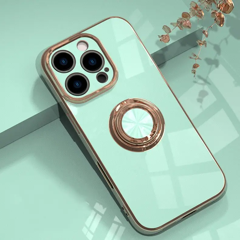 Electroplated Ring Protective Sleeve Car-mounted Mobile Phone