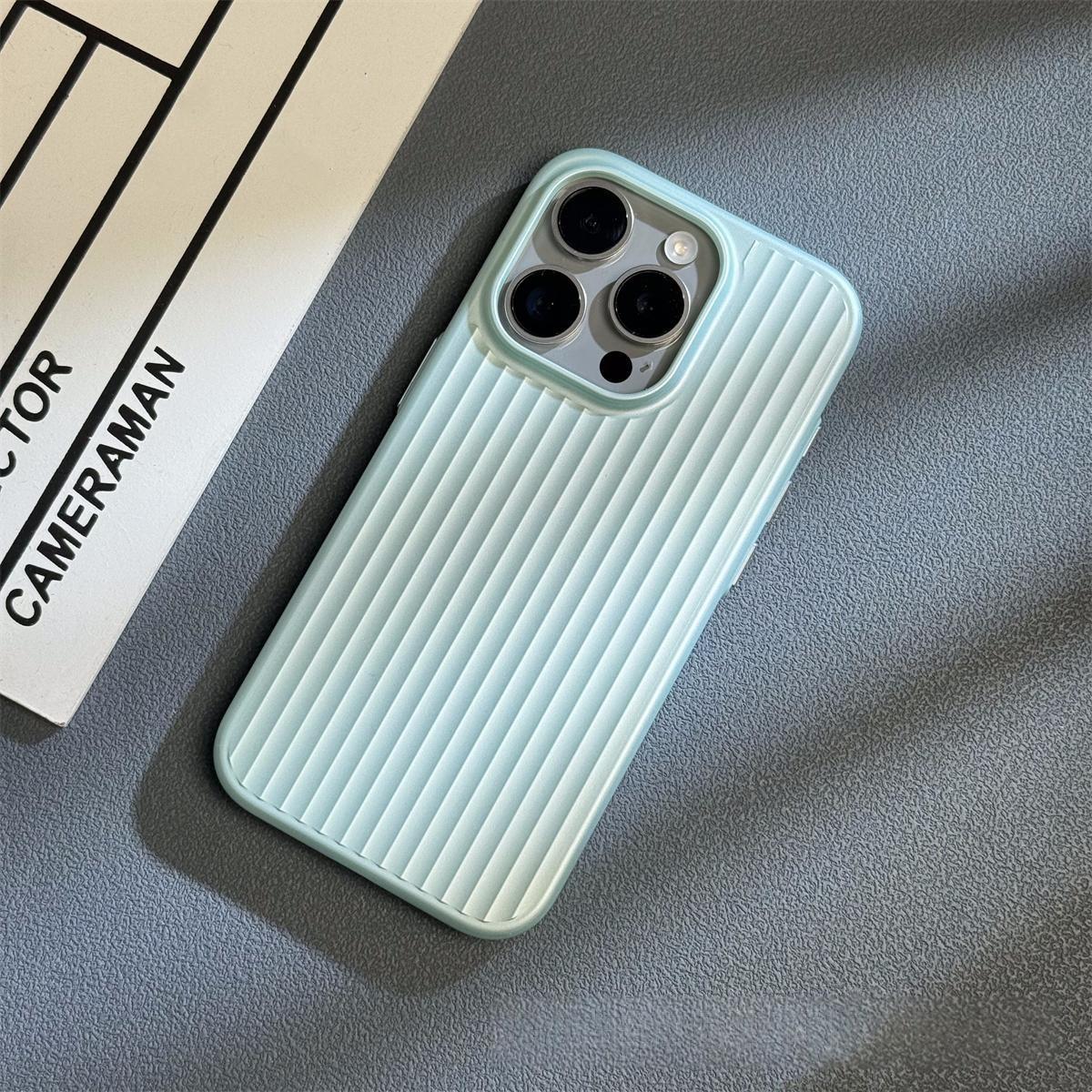 Corrugated Matte Electroplating Mobile Phone Case 5