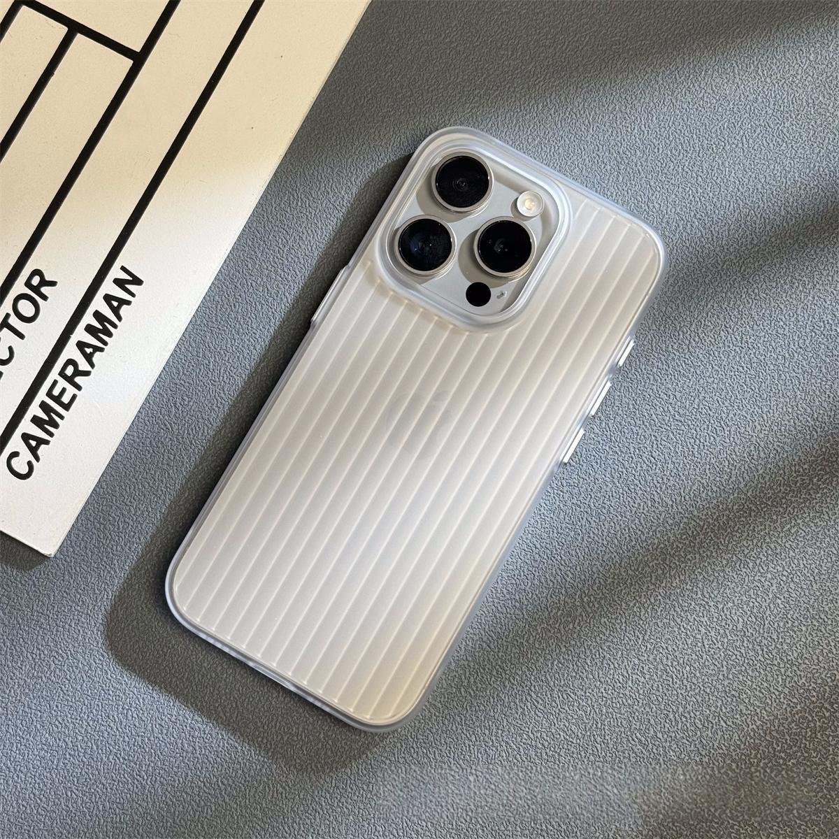 Corrugated Matte Electroplating Mobile Phone Case 7