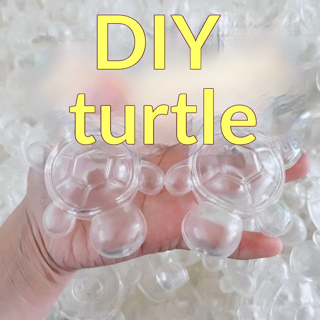 Simulation Turtle Squeeze Toy TPR Transparent Ball Skin Stress-relief Toy 5
