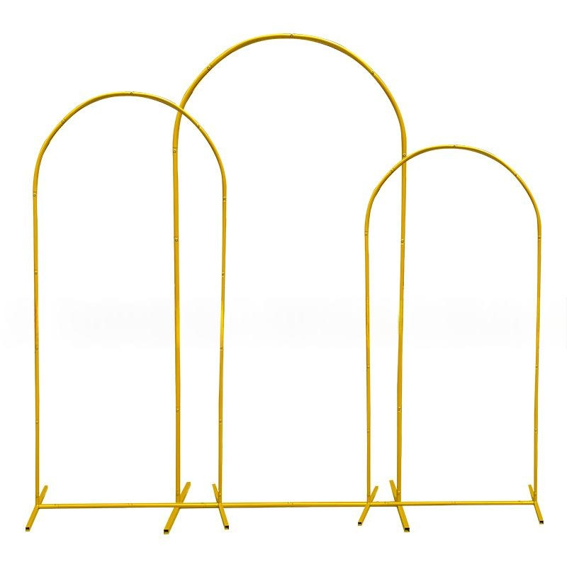 Small Three-piece Set Of Rectangular Wrought-iron Brackets 6