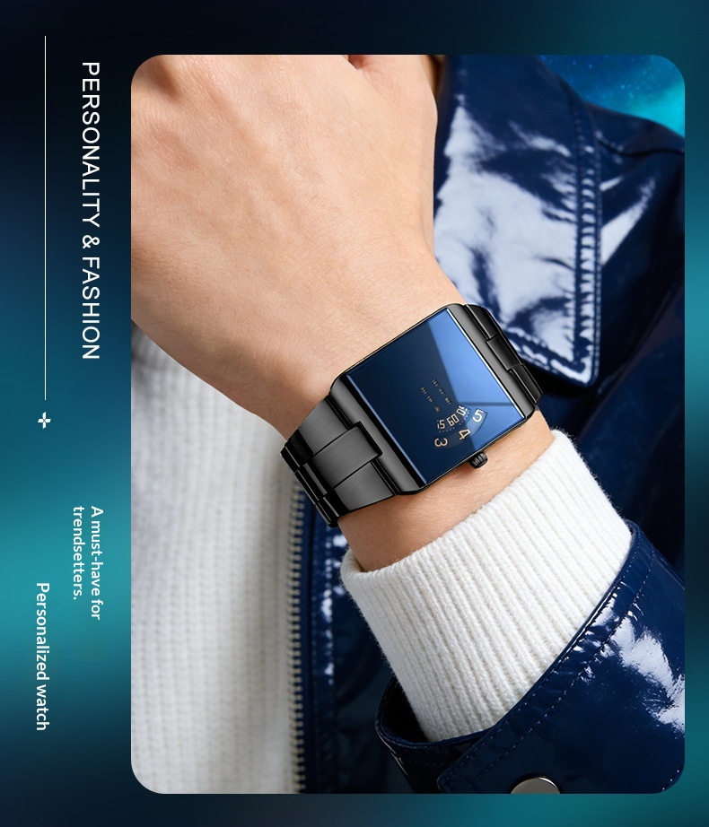 5158 Stylish new concept steel quartz watch for Men