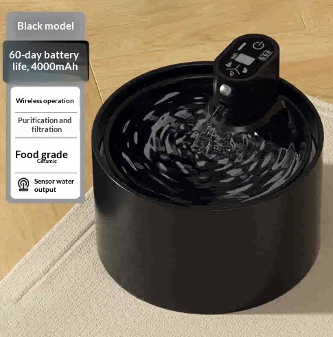 Automatic Ceramic Water Fountain For Cats Dog Drinking Bowl — foto 6