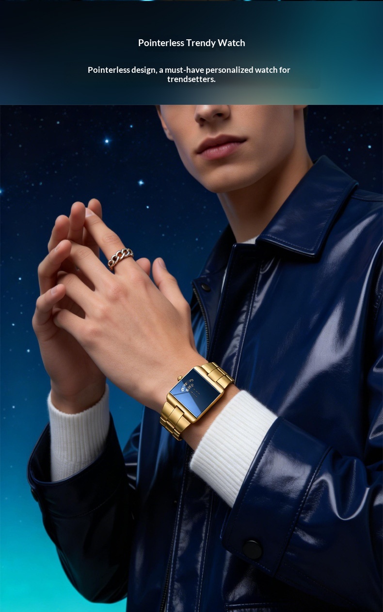 5158 Stylish new concept steel quartz watch for Men