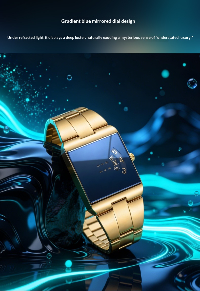 5158 Stylish new concept steel quartz watch for Men
