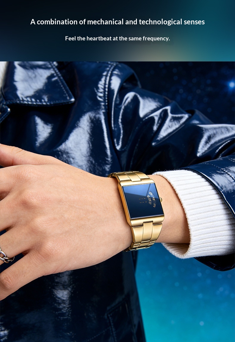 5158 Stylish new concept steel quartz watch for Men