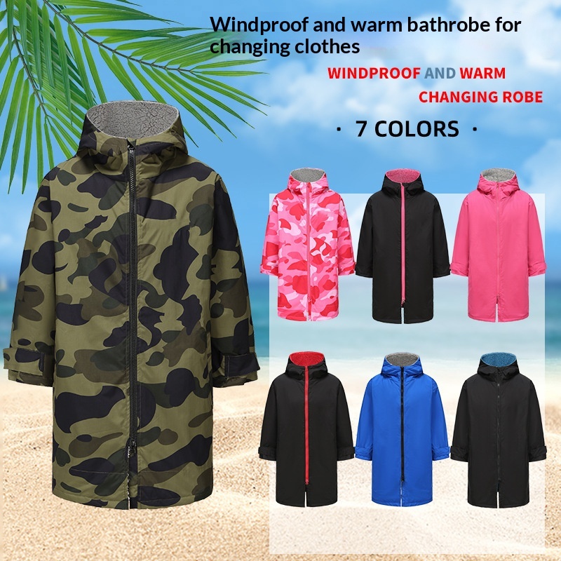 Outdoor Thermal Jacket Swimming Training Bathrobe