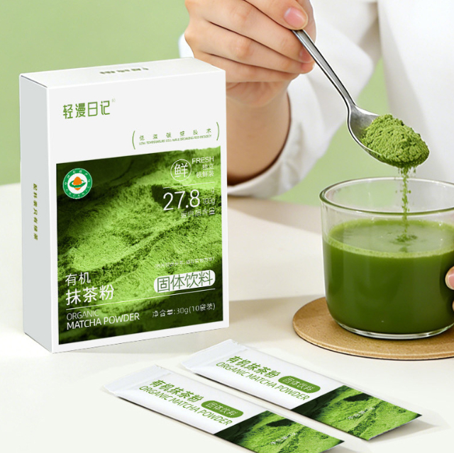 30g Matcha Powder For Baking Desserts Ice Cream Tea Drinks And Milk TeaLow-Fat Green Tea Powder — foto 4
