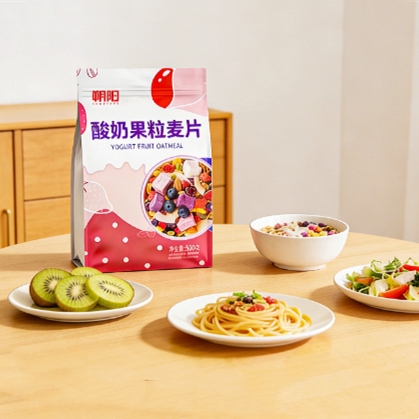 Oatmeal Nutritious Breakfast Ready-to-eat Meal Replacement Yogurt With Fruit Pieces Baked Cereal Oats