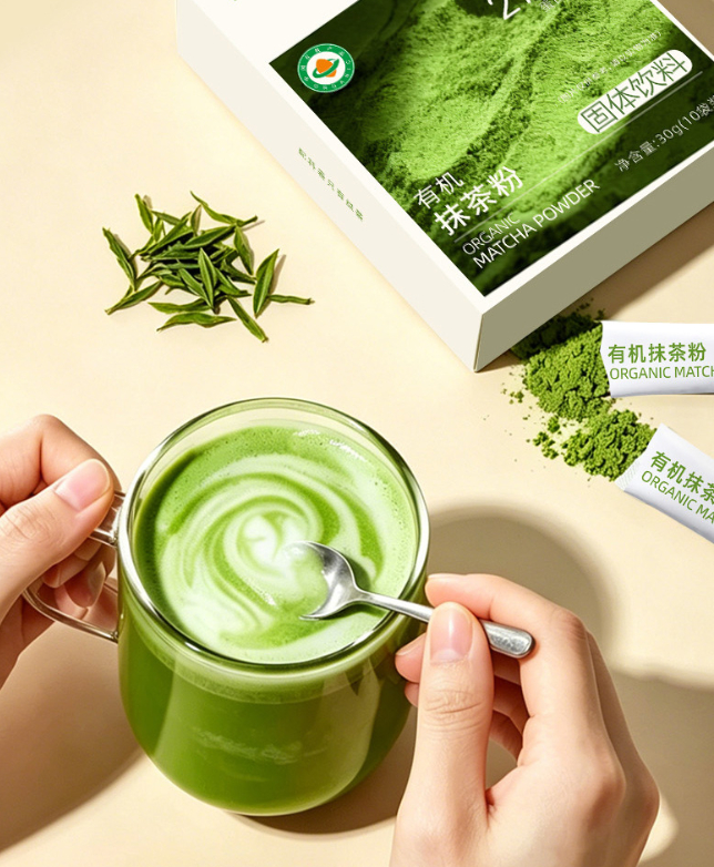 30g Matcha Powder For Baking Desserts Ice Cream Tea Drinks And Milk TeaLow-Fat Green Tea Powder — foto 6