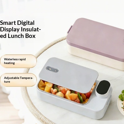 Portable Stainless Steel Insulated Lunch Box No Electricity Required Adjustable Temperature For Winter Lunches