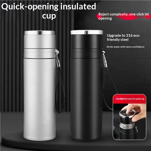 316 Stainless Steel Convenient Car Tea Cup