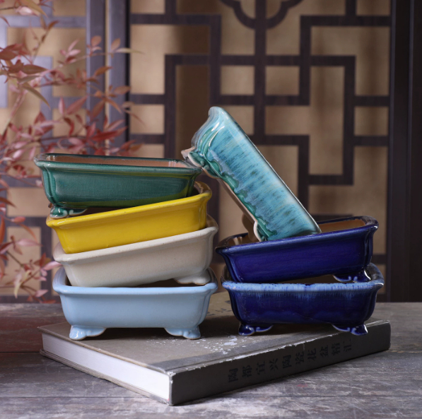 Simple And Stylish Handcrafted Glazed Flower Pot