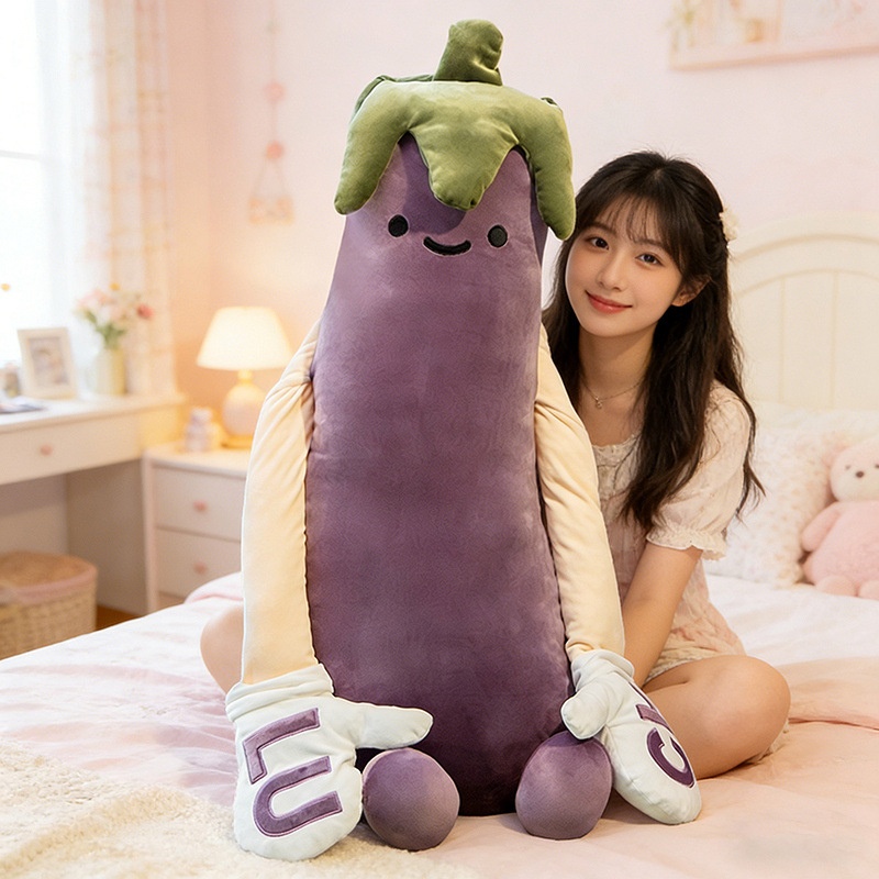 Eggplant King Sleep-Talking Hugging Pillow Doll For Girls To Sleep With — foto 4