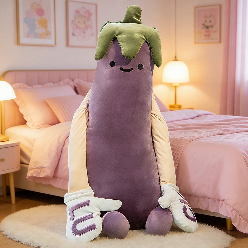 Eggplant King Sleep-Talking Hugging Pillow Doll For Girls To Sleep With — foto 3