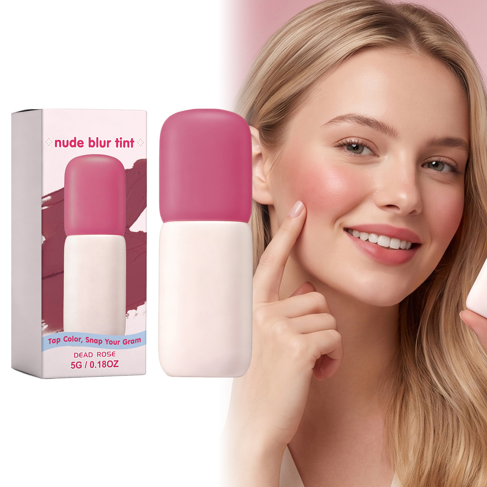 Matte Blush And Lip Gloss Long-wearing Dual-use For Lips And Cheeks F6a51224 1517 492d 8557 1cb990185ab3
