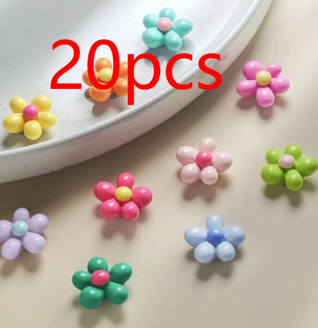 3D Five-Petal Flower Magnetic Fridge Magnet Set