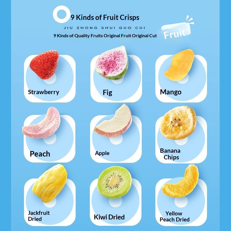 Fruit Crisps Ready-to-Eat Wash-Free Freeze-Dried Fruit Mix Snack Fruit Chips — foto 4