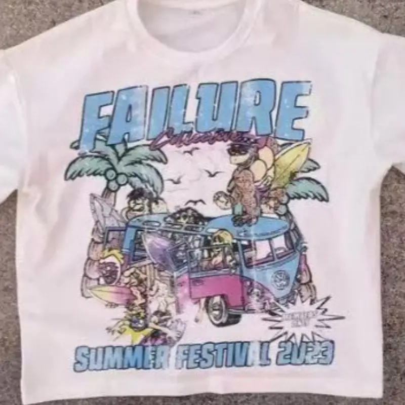 Car Letter Print T-shirt