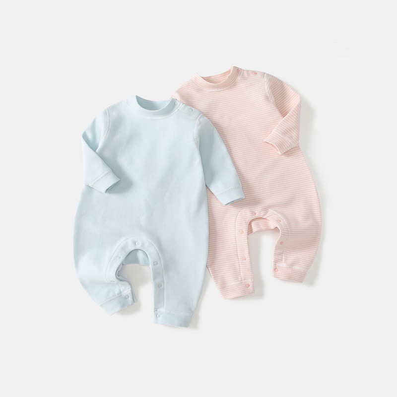 Cotton Baby Boneless Shoulder-Clasp Pajamas 8