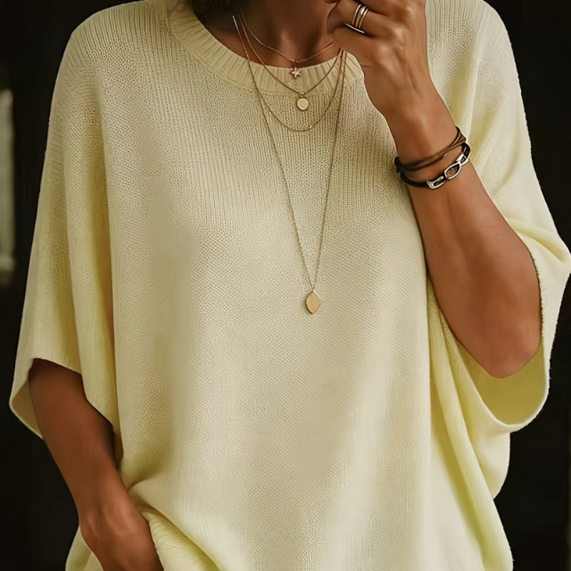 Simple And Versatile Solid-color V-neck Short-sleeved T-shirt
