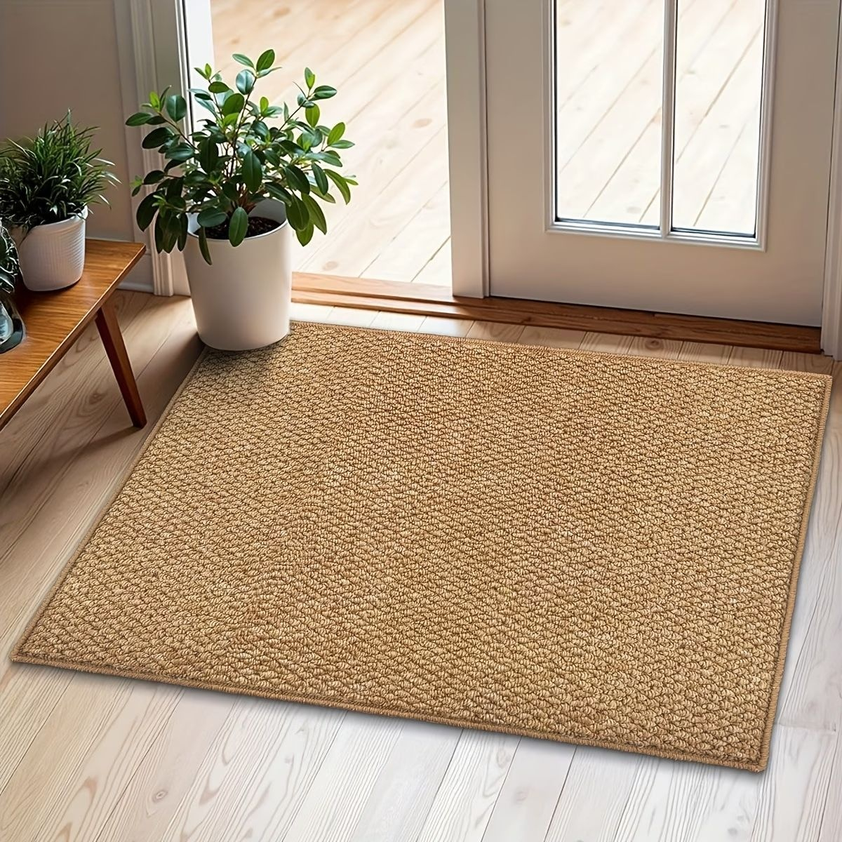 Cross-border Export Sisal Solid-color Entryway Doormat
