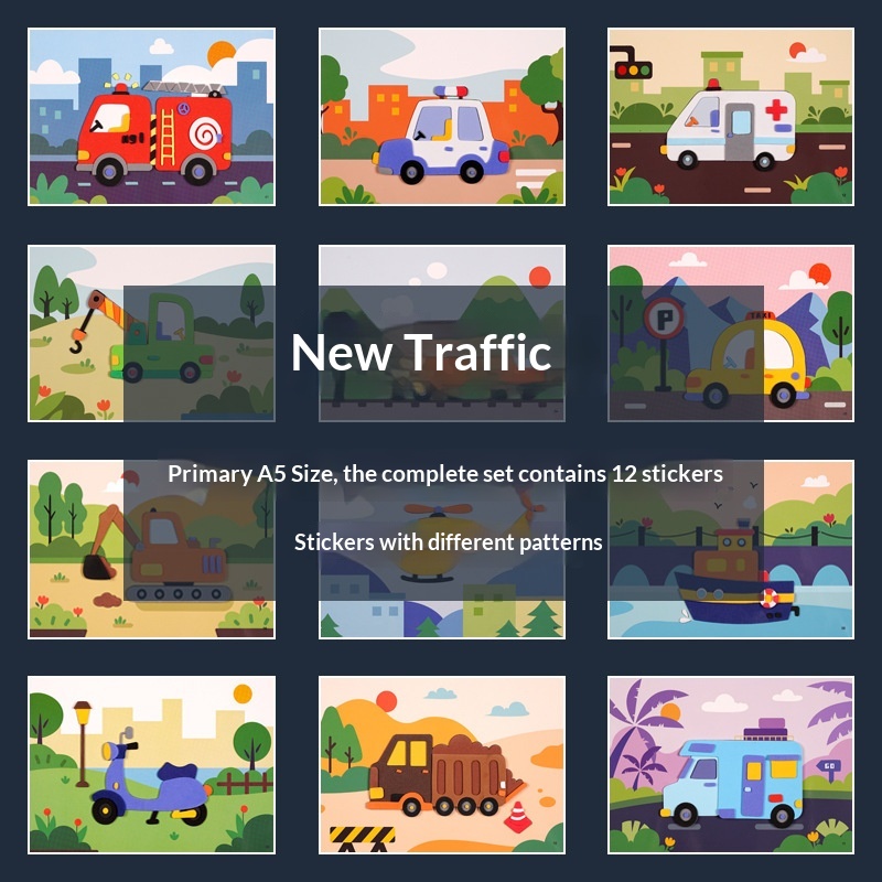 Stickers 3D educativos para niños