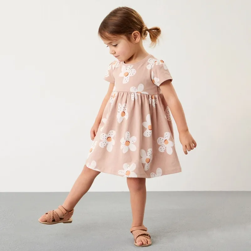 Girls Short-sleeved Western-style Princess Dress