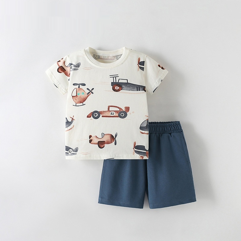 Round-neck Casual Two-piece Kids Outfit — foto 3