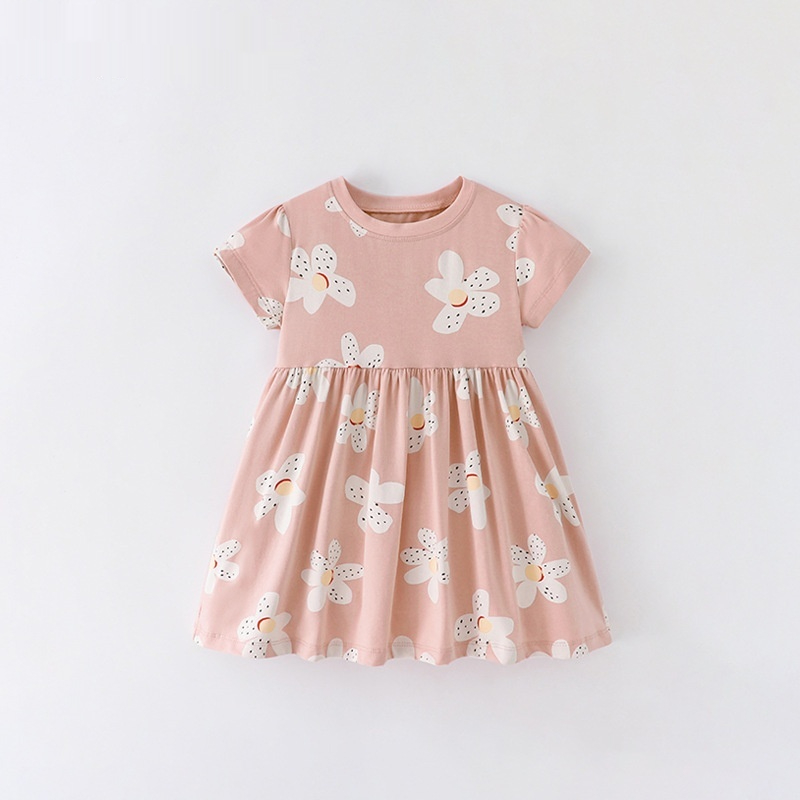 Girls Short-sleeved Western-style Princess Dress