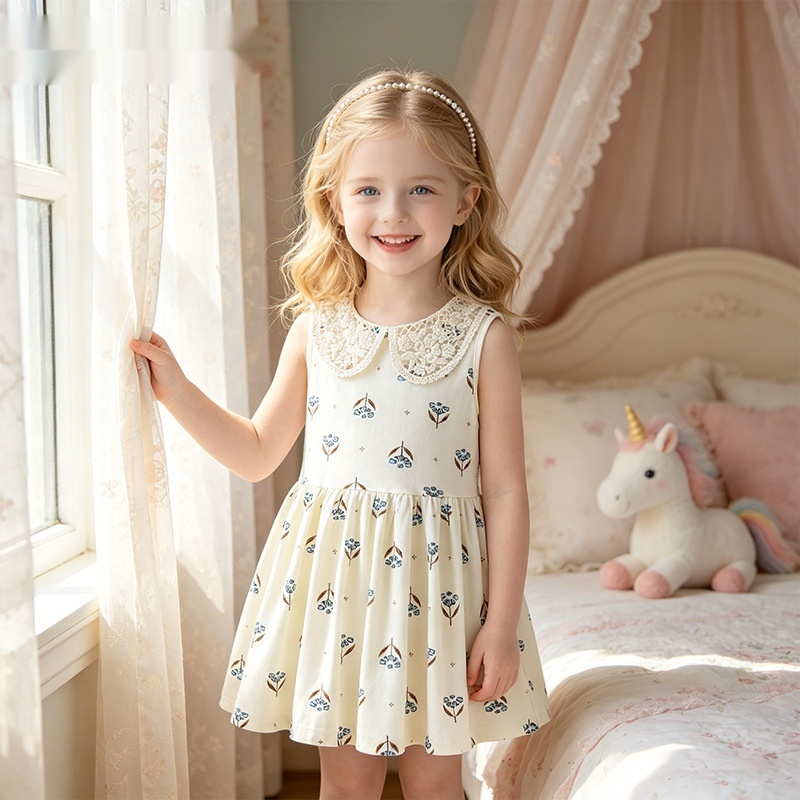 New Stylish Casual Lace Dress For Girls