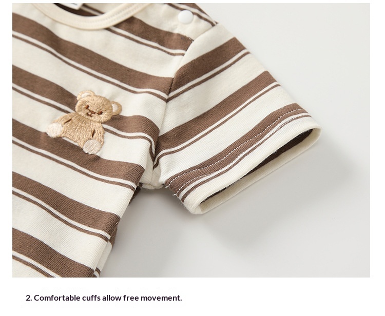 Boys Striped Two-piece Baby Outfit Set 7